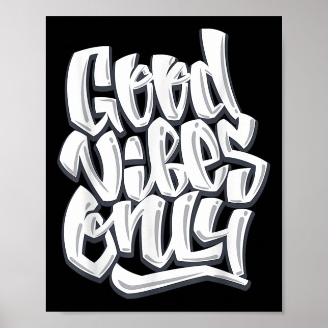 Affiche Citations motivationnelles inspirées de Good Vibes (Devant)