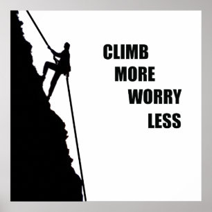 Affiche citations motivationnelles pour grimpeurs
