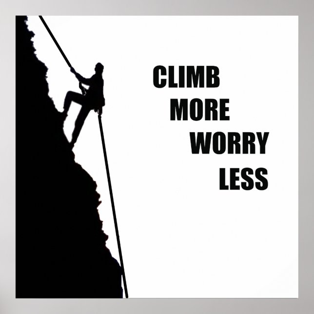 Affiche citations motivationnelles pour grimpeurs (Devant)