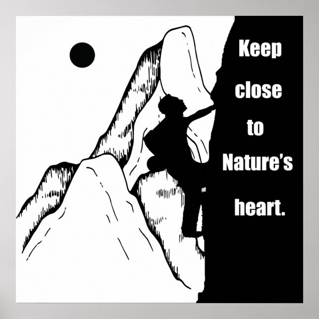 Affiche citations motivationnelles pour grimpeurs (Devant)