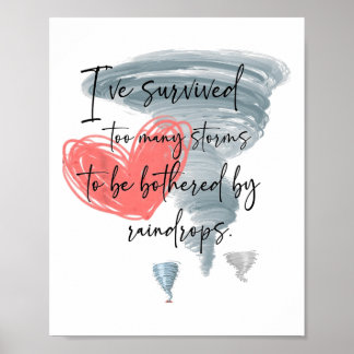 Affiche Citations Positives Santé Mentale J'ai Survécu Aus