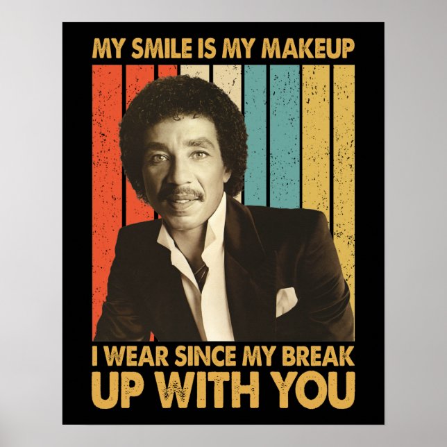 Affiche Citations Smokey Robinson - Mon sourire est mon ma (Devant)
