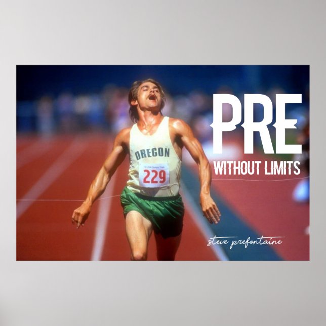 Affiche Citations Steve Prefontaine (Devant)