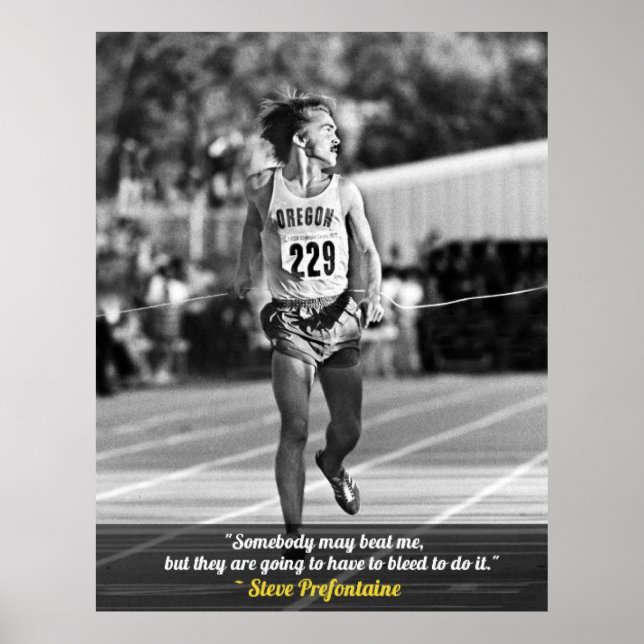 Affiche Citations Steve Prefontaine (Devant)