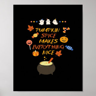 Affiche Citations vintages de Citrouille Halloween Classiq