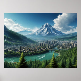 Affiche Cité de la Montagne Brumeuse