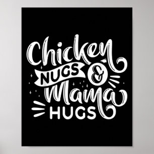 Affiche Citer Les Poulet Nugs Et Les Mama Hugs Pour L'Amou