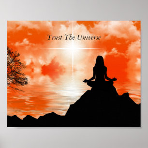 Affiche Citez spirituelle inspirante de l'univers