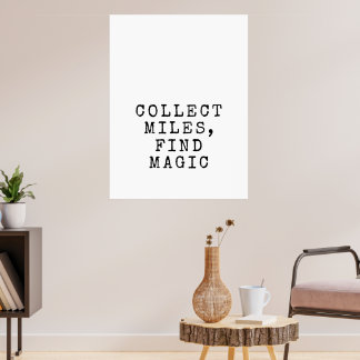 Affiche Citez un voyage magique en accumulant des miles