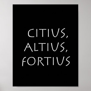 Affiche Citius altius fortius
