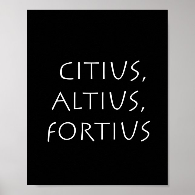 Affiche Citius altius fortius (Devant)