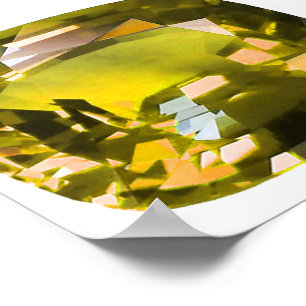 Affiche Citrine Gemstone Jaune