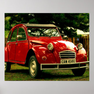 Affiche Citroën 2CV