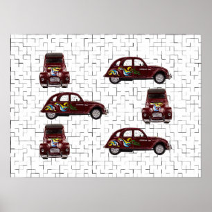 Affiche Citroën 2CV - Ente - Döschwo