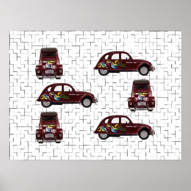 Affiche Citroën 2CV - Ente - Döschwo (Devant)