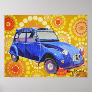 Affiche Citroen classique 2cv