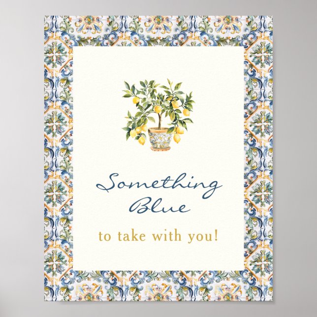 Affiche Citron bleu (Devant)