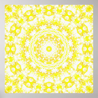 Affiche Citron meringue kaléidoscope