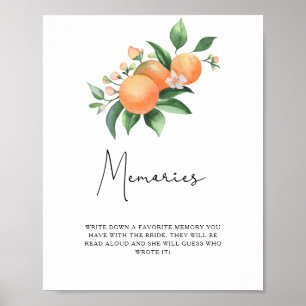 Affiche Citron - souvenirs avec la mariée