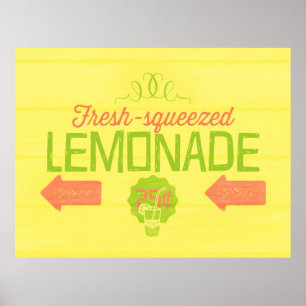 Affiche Citronade fraîche taillée