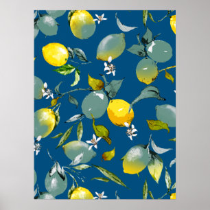 Affiche citrons aquarelle 29