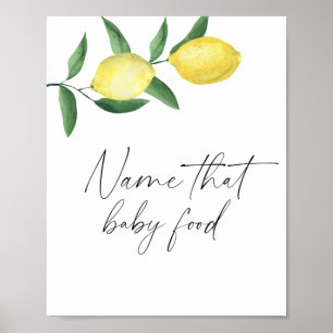 Affiche Citrons de branche - donnez un nom à ce petit pot