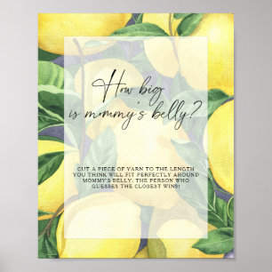 Affiche Citrons - quelle est la taille du ventre de maman