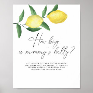 Affiche Citrons - quelle est la taille du ventre de maman