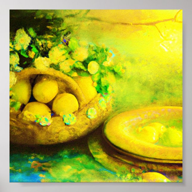 Affiche citrons vintages (Devant)