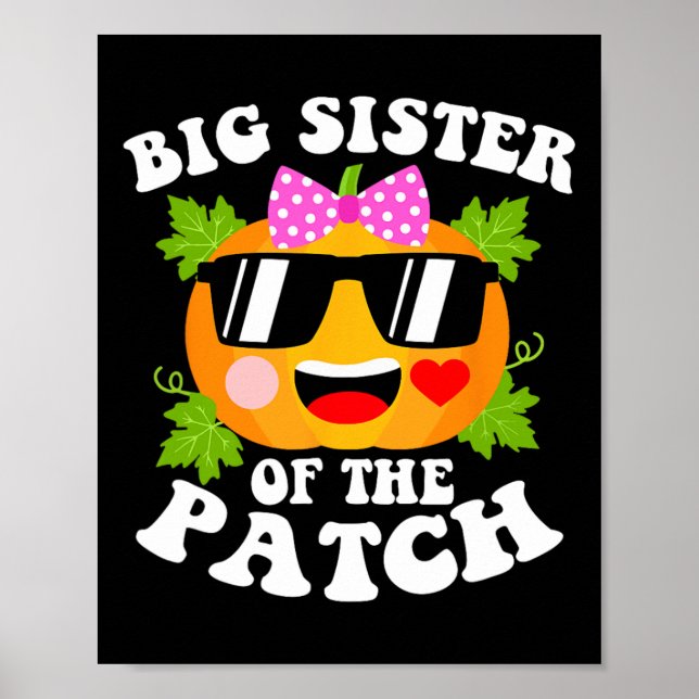 Affiche Citrouille Big Soeur Du Patch Fun Halloween Fami (Devant)