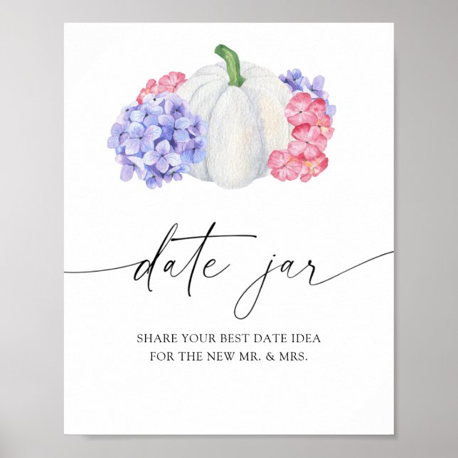 Affiche Citrouille blanche - idées de soirée en amoureux.  (Devant)