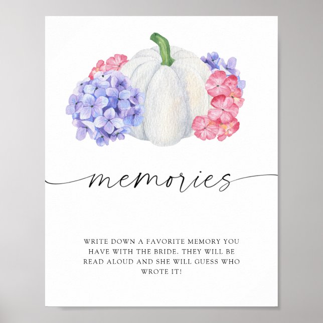 Affiche Citrouille blanche - souvenirs avec la mariée  (Devant)
