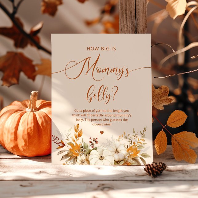 Affiche Citrouille d'automne quelle taille est le jeu du v (Créateur téléchargé)