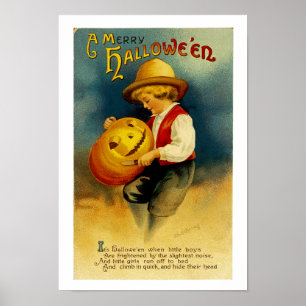 Affiche Citrouille de Halloween