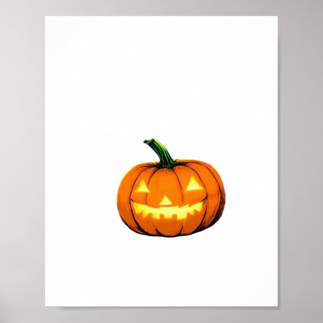 Affiche Citrouille de nuit étoilé Halloween Van Gogh Thank (Devant)