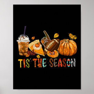 Affiche Citrouille De Saison Et Football D'Épices Hallowee