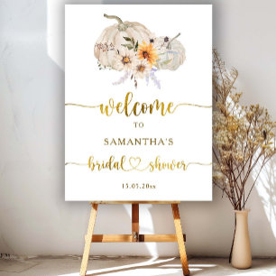 Affiche Citrouille de tournesol Daisy Fête des mariées Aff