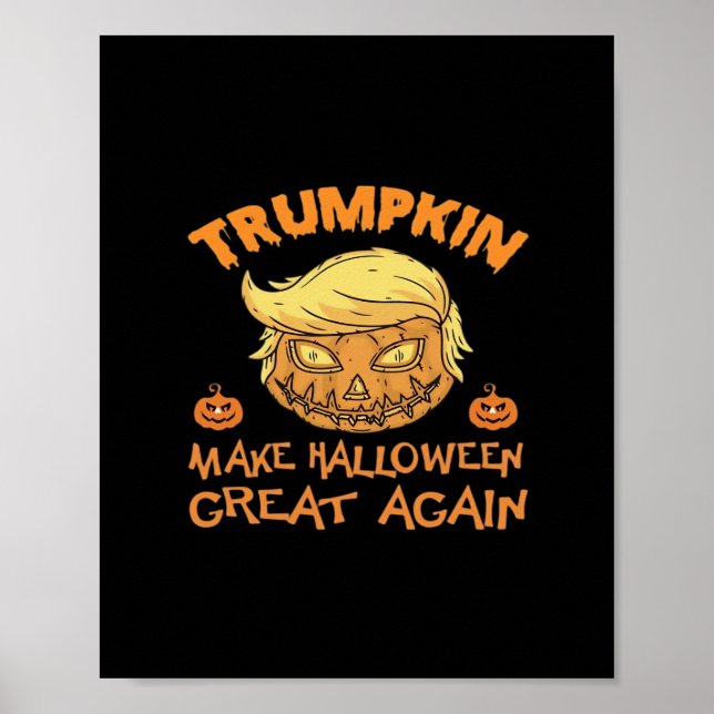 Affiche Citrouille de Trumpkin Halloween (Devant)