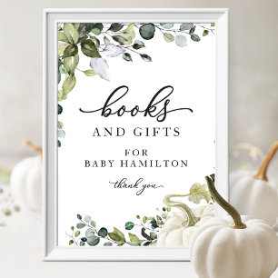 Affiche Citrouille de verdure Livres d'automne pour bébé P
