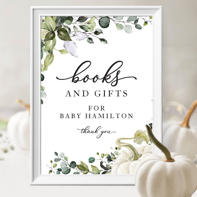 Affiche Citrouille de verdure Livres d'automne pour bébé P (Créateur téléchargé)