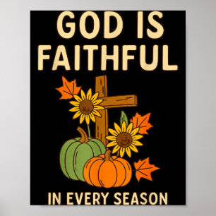 Affiche Citrouille de verset biblique chrétien d'automne D
