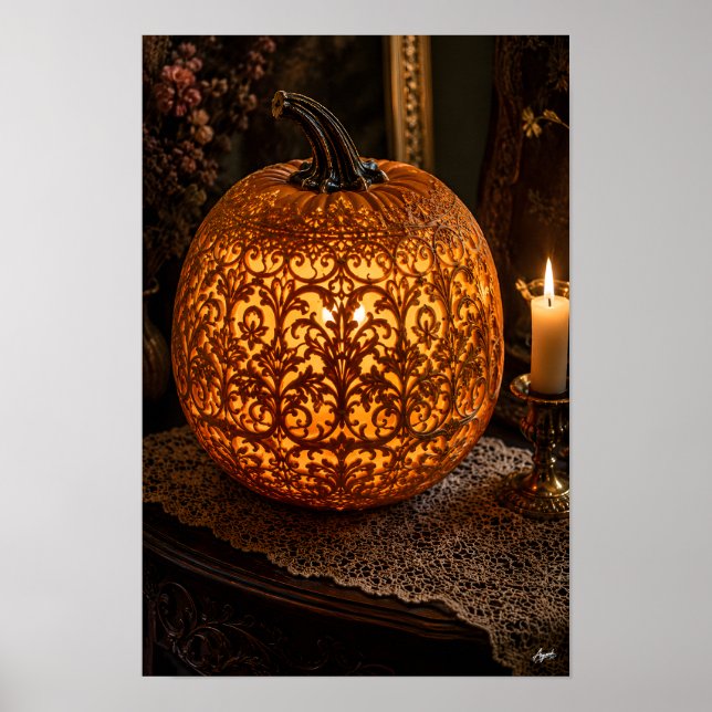 Affiche Citrouille dentelle victorienne I. (Devant)