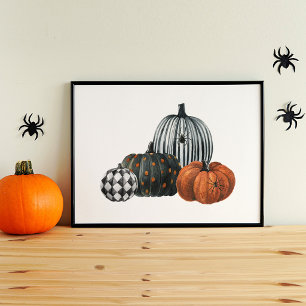 Affiche Citrouille d'Halloween