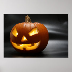 Affiche Citrouille d'Halloween de dent de Gap effrayant
