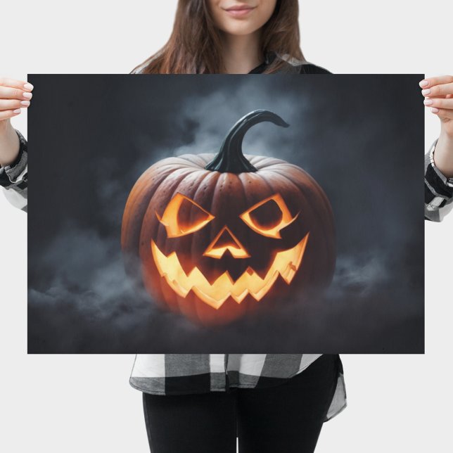 Affiche Citrouille d'Halloween effrayant (Scary Halloween Pumpkin Poster
)