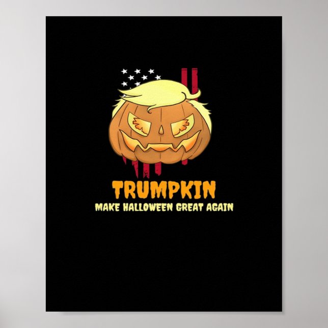 Affiche Citrouille d'Halloween, Halloween-Trumpkin (Devant)