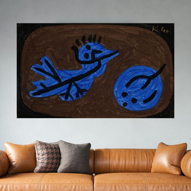 Affiche Citrouille d'oiseaux bleus - Paul Klee 1939 (Créateur téléchargé)