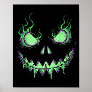 Affiche Citrouille effrayant Jack-o'-lantern Enfants d'Hal