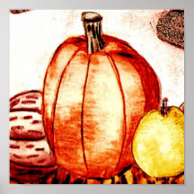 Citrouille et fruits