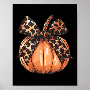 Affiche Citrouille Graphisme Vintage Thanksgiving Automne